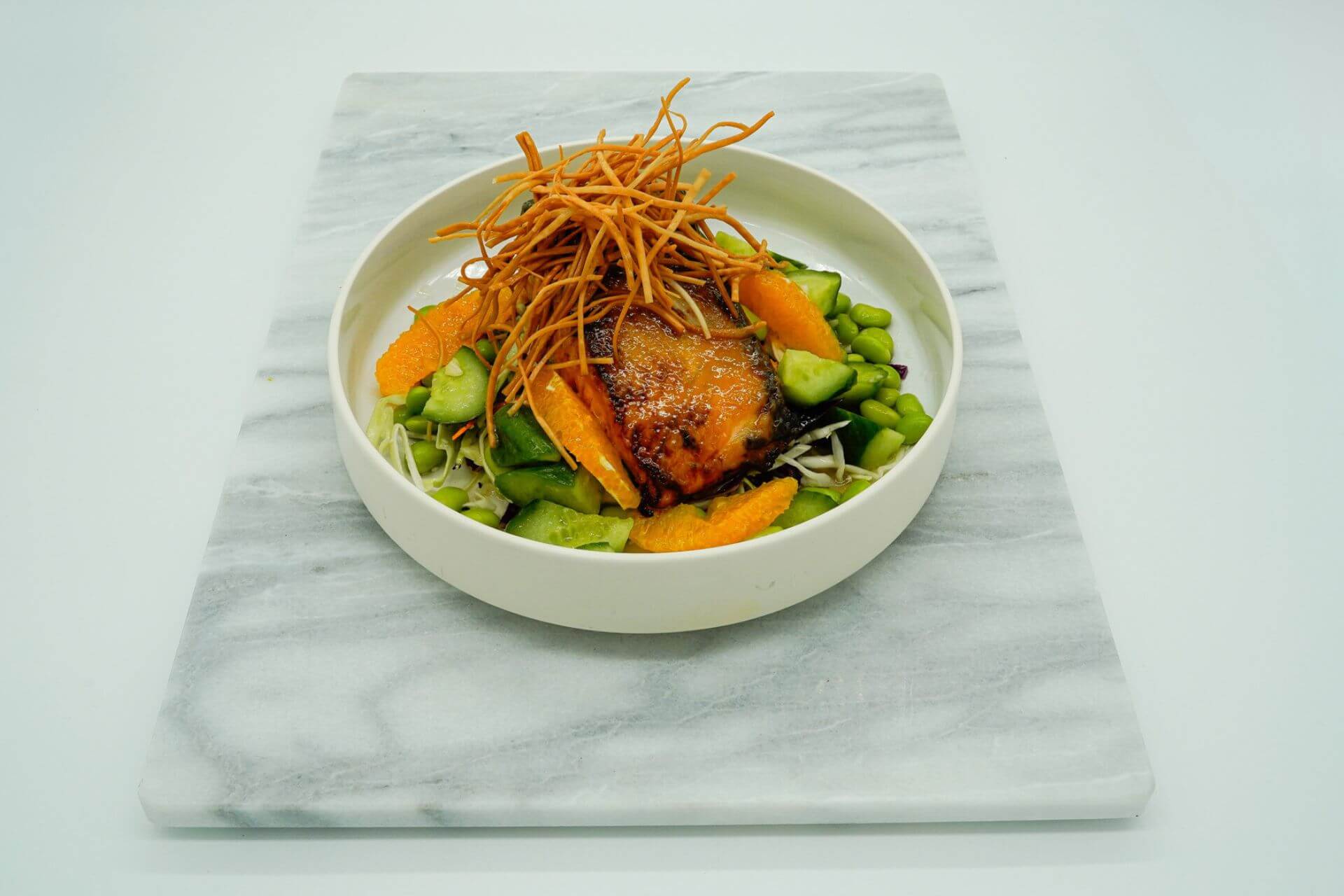 Miso Salmon Salad Gaslamp San Diego delivery food