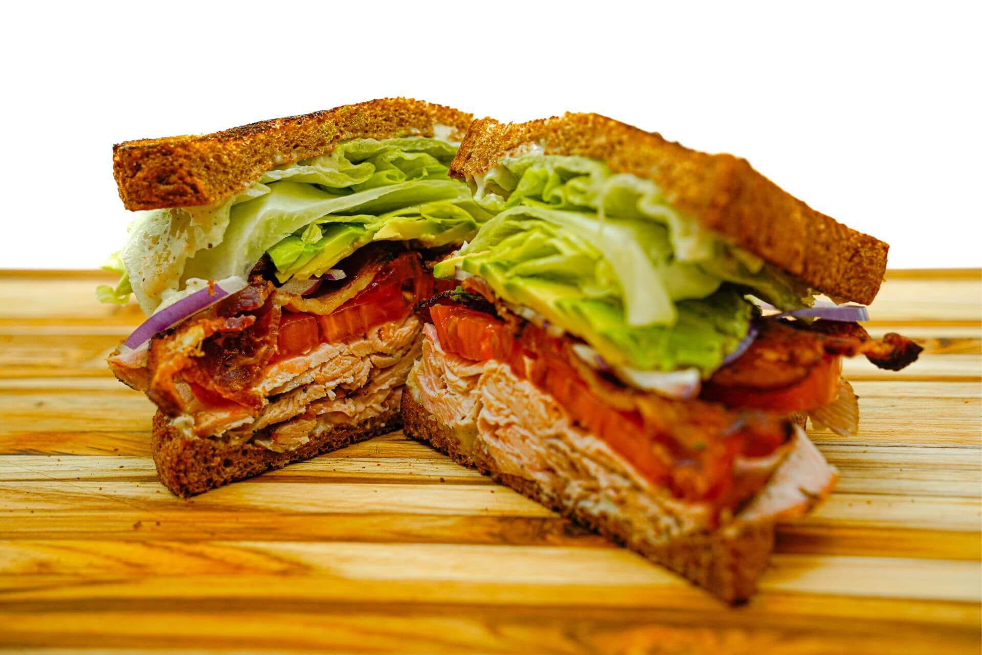 Premium food delivery services in Gaslamp San Diego Turkey Club Sandwich